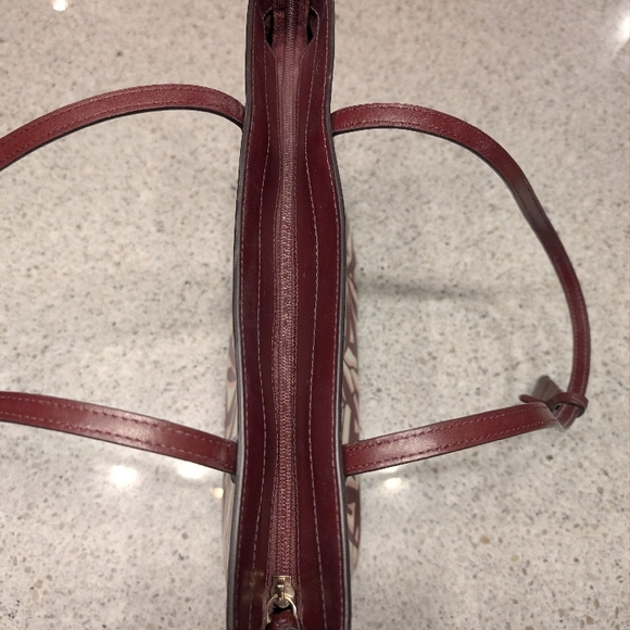 Kate Spade Purple Leaf Print Tote Bag - Picture 3 of 4